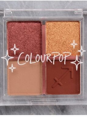 ColourPop Pressed Powder Quad Eyeshadow Palette: Sagittarius In Flight .21oz NIB